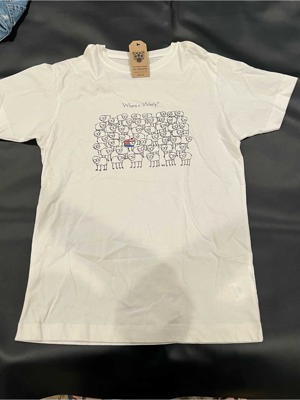 Kids "Where's Wooly?" White Graphic Tee